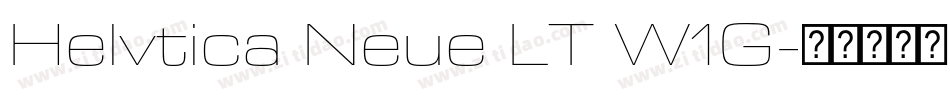 Helvtica Neue LT W1G字体转换